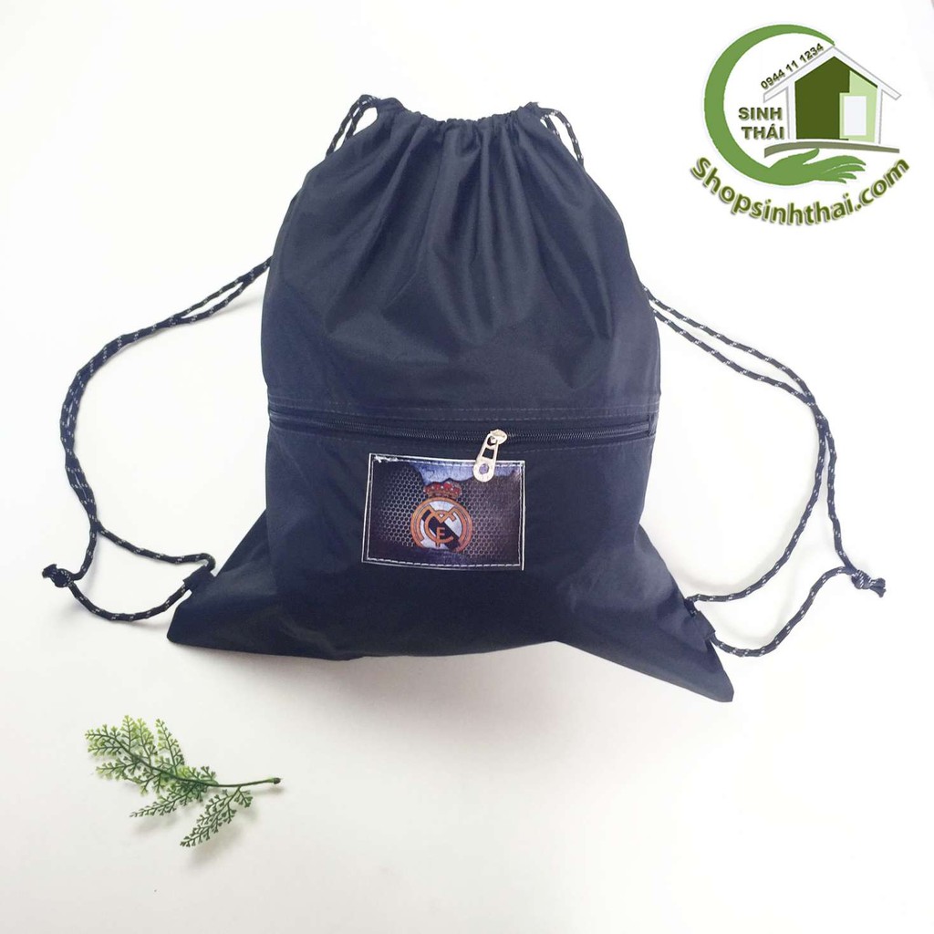 Balo vải kaki dù siêu gọn nhẹ, không thấm nước - màu đen - balo vải thể thao, đi phượt, du lịch, đi chơi