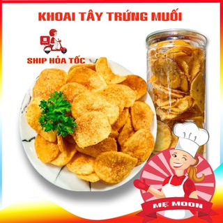 Snack khoai tây lắc trứng muối giòn rụm, khoai tây trứng muối đặc sản đà lạt lạ miệng - đồ ăn vặt - bếp mẹ moon