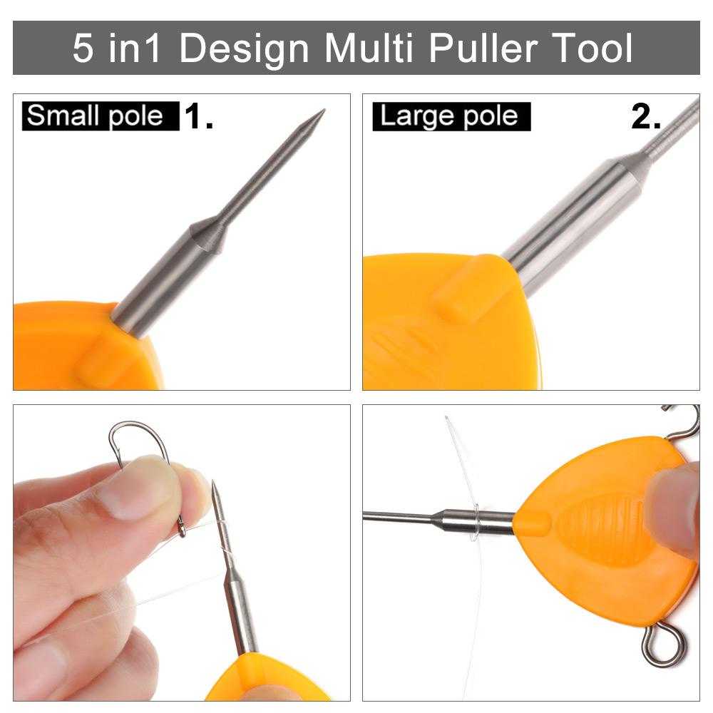 MUVAKO Dụng Cụ Thắt Nút Lưỡi Câu Cá Đa Năng Bằng Thép Không Gỉ