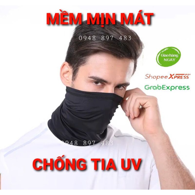 Khăn ống che mặt và cổ chống nắng, bụi thời trang thể thao cá tính năng động cho Nam Nữ