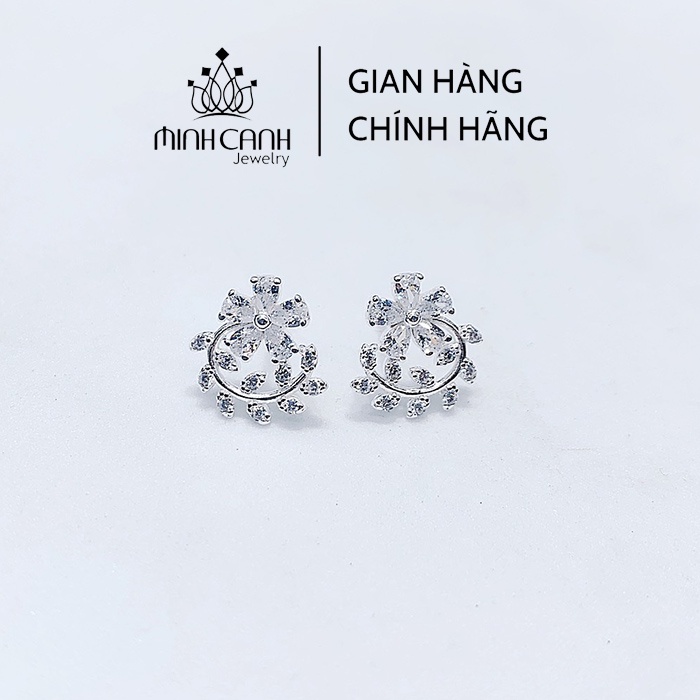 Bông Tai Bạc Hoa Lá - Minh Canh Jewelry