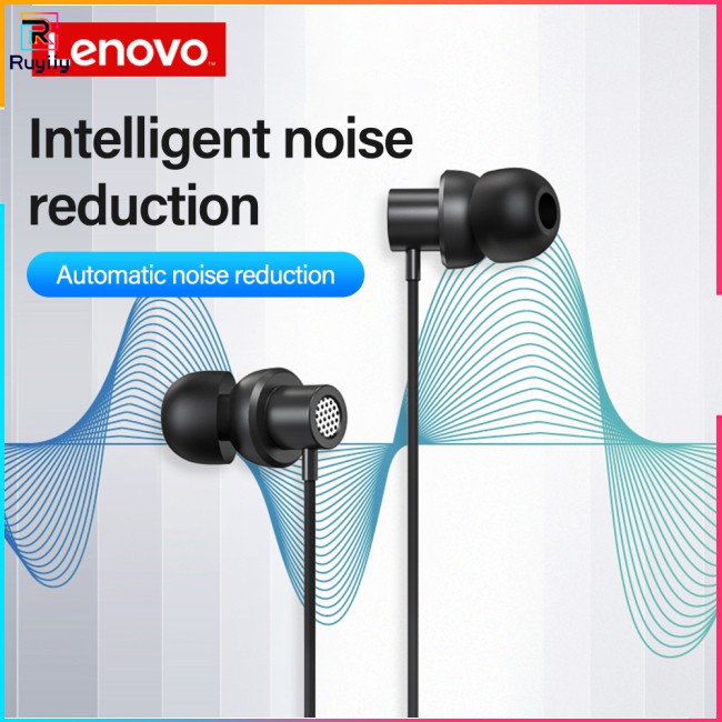 [RUY]  Wired Headset Lenovo Thinkplus  Tw13  3.5mm Stereo  Bass  Earphone    Headset For Lenovo Z5 Z6 K5 K5s Pro Zuk Z2 Xiaomi Samsung Huawei