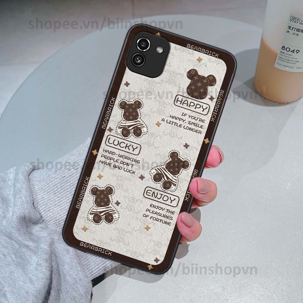 Ốp Samsung A03 hình gấu bear brick đẹp độc lạ, thời trang, cá tính #5