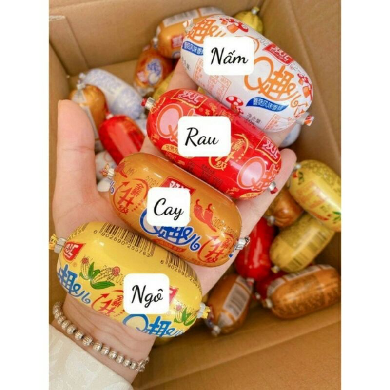 (mới) 1 cây xúc xích bi mini siêu -ngon Có 4 vị | BigBuy360 - bigbuy360.vn