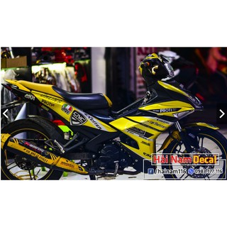 Tem Trùm Exciter 150 vàng Đen proti ohlins