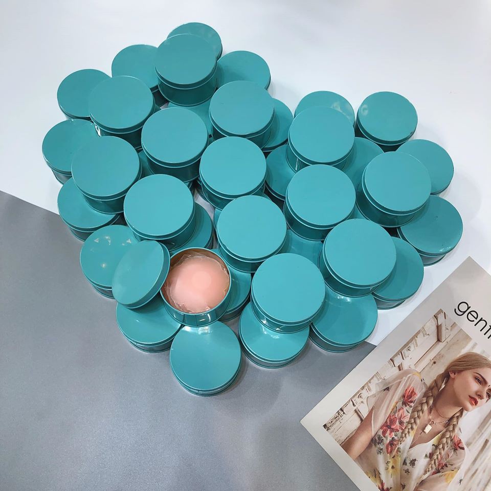 Hộp Nhũ Hoa Silicon Màu Xanh 5 Đôi Cực Chất