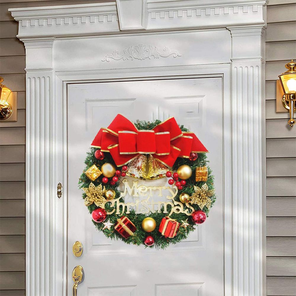 Vòng hoa treo cửa trang trí giáng sinh