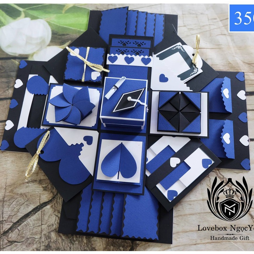 HỘP QUÀ LOVE BOX ( FREE SHIP+ FREE IN ẢNH) TẶNG KÈM TÚI GIẤY