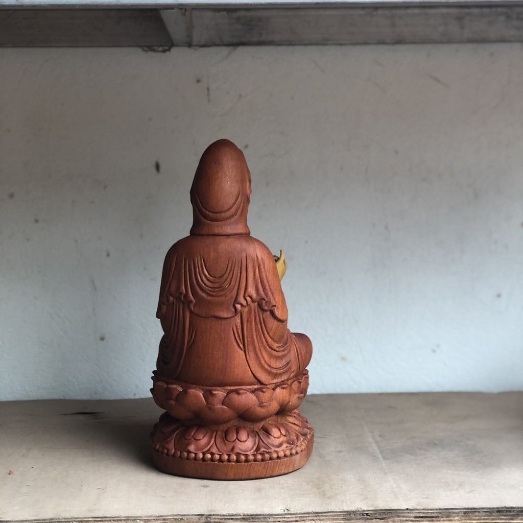 Tượng gỗ phong thuỷ Phật bà quan âm gỗ Hương đá cao cấp