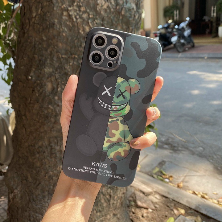 Ốp Lưng iPhone - Ốp iPhone Bape Silicon Full Hình Chìm