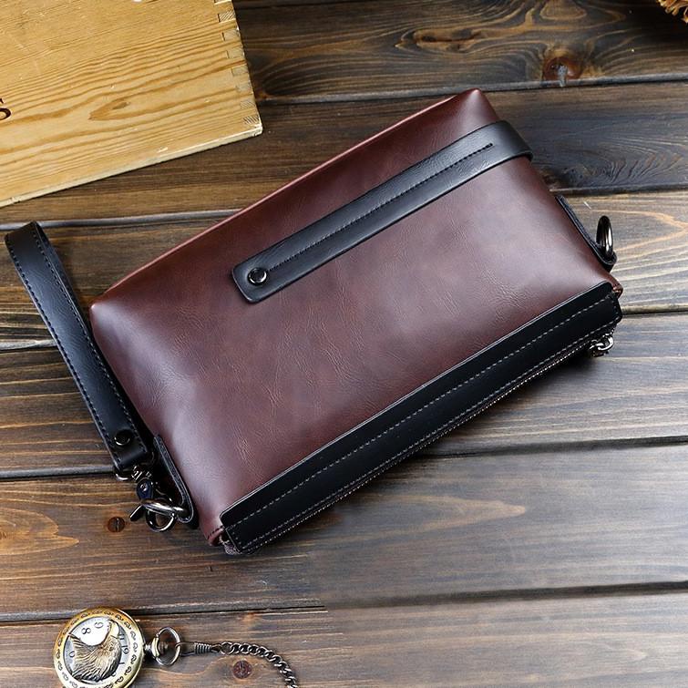(Chuyên Nghiệp Code 5715) Clutch / AndBun Cầm Tay Bằng Da PU Cho Nam "The X Woof" - Xclutch Office Imp