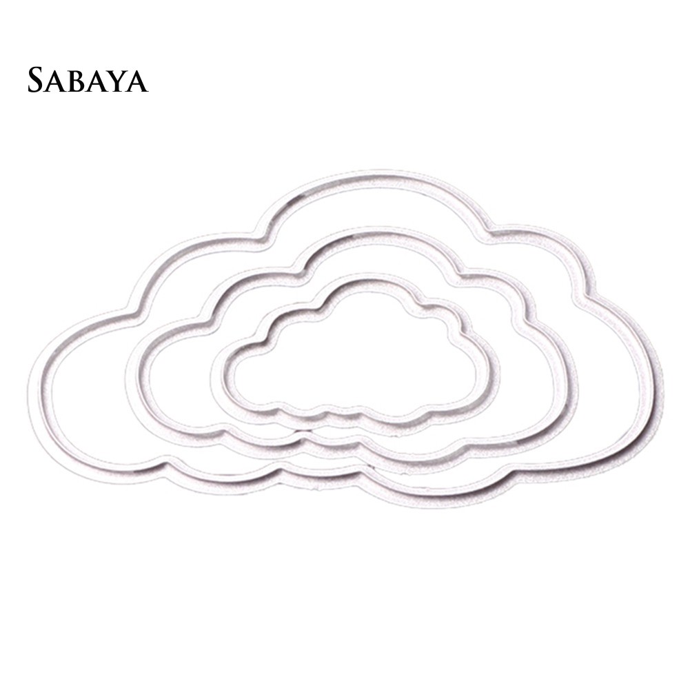 Khuôn Cắt Giấy Kim Loại Hình Đám Mây Dùng Trang Trí