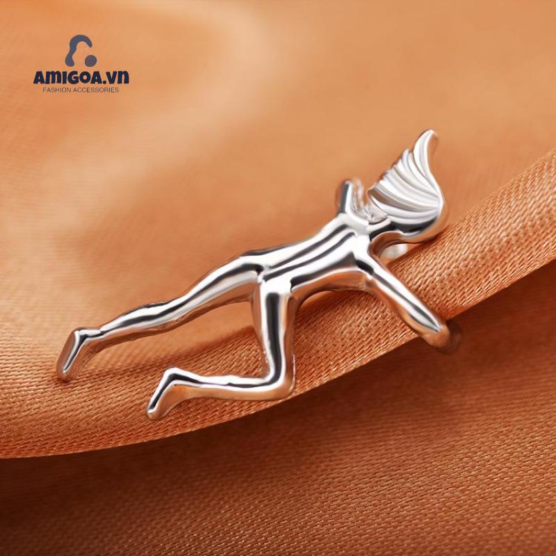 Khuyên Tai Dạng Kẹp Ba Chiều Bằng Hợp Kim Mạ Điện Không Xỏ Lỗ Cho Phòng Gym/Thể Hình/Tập Gym