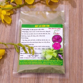 Bột lá cẩm tím tạo màu tím Chợ Quê 50g