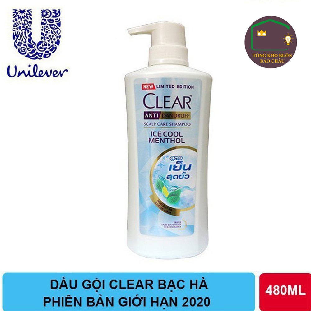 Dầu gội Clear Bạc Hà Thái Lan 480ML