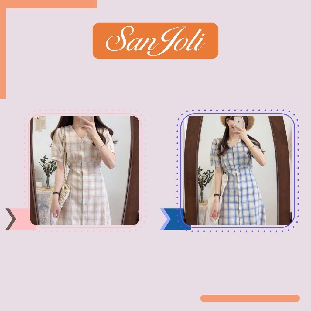 Dây Cột tóc(QUÀ TẶNG) tăm nhiều màu mix với Đầm Caro Xanh Đỏ Dài LOKOSA Váy dài qua gối Thiết Kế Dáng Dài Hai Dây VD046 | BigBuy360 - bigbuy360.vn