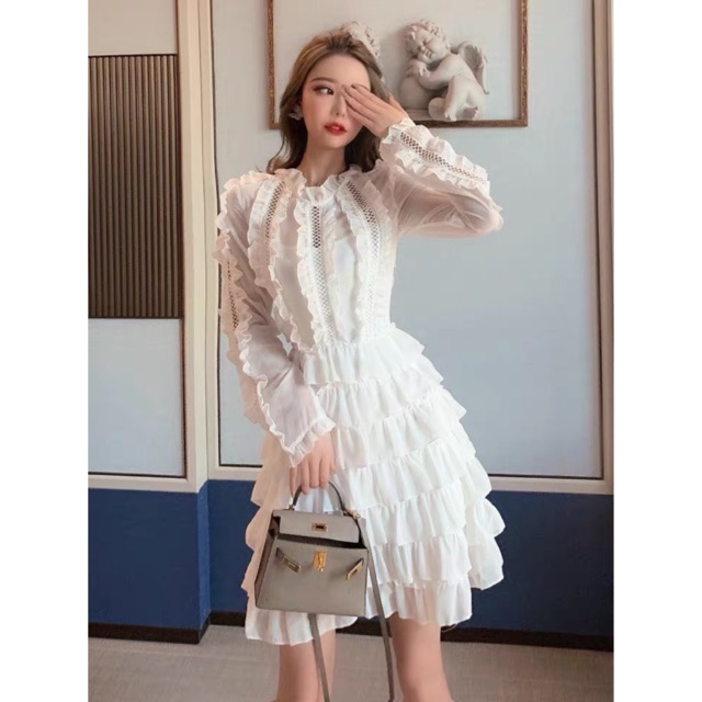 Đầm thiết kế tầng xoè qccc