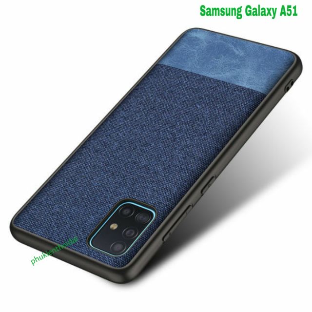 Ốp lưng Samsung A51 FREESHIP Từ 50k chống sốc Vải Da thời trang cao cấp