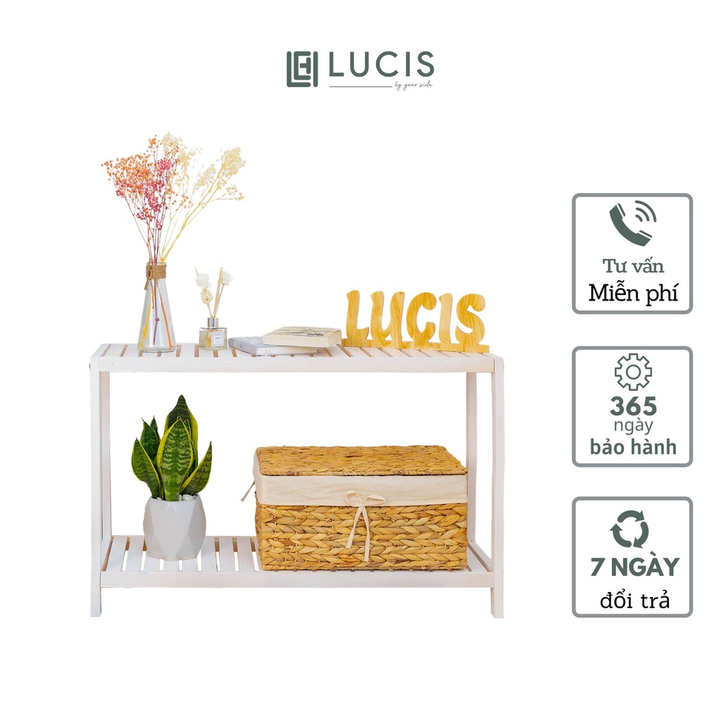 Kệ trang trí đa năng 2 tầng LUCIS các màu size 80cm đựng giày dép đa năng