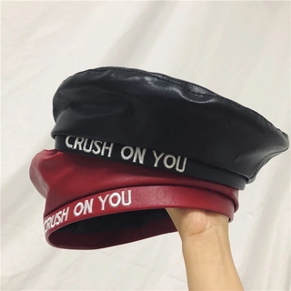 Nón Beret Vải Da Thời Trang Dành Cho Nữ