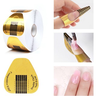 Cuộn giấy tạo form gắn móng giả loại to - 500 miếng - Carton Nail