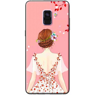 Ốp lưng samsung a5/a8 2018, a6 2018, a7 2018, a9 2018 in hình cô gái áo hồng