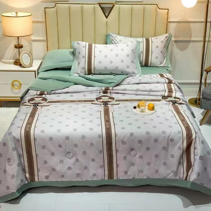 Chăn Hè Lụa Thái , Chăn Lụa Trần Bông 3 Lớp Nhập Khẩu Cao Cấp Kích Thước 2Mx2M2