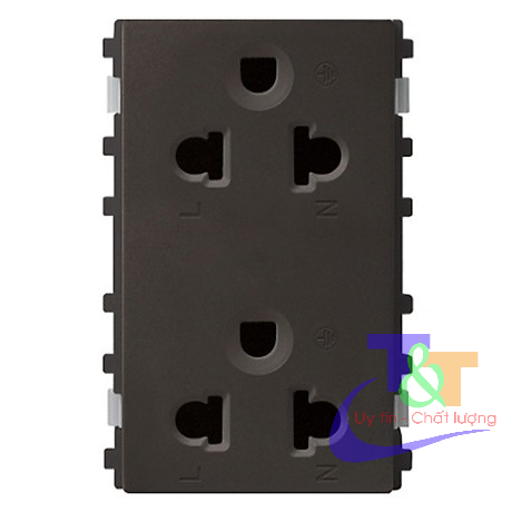 Ổ cắm đơn 2 chấu, ổ cắm đôi 3 chấu Schneider