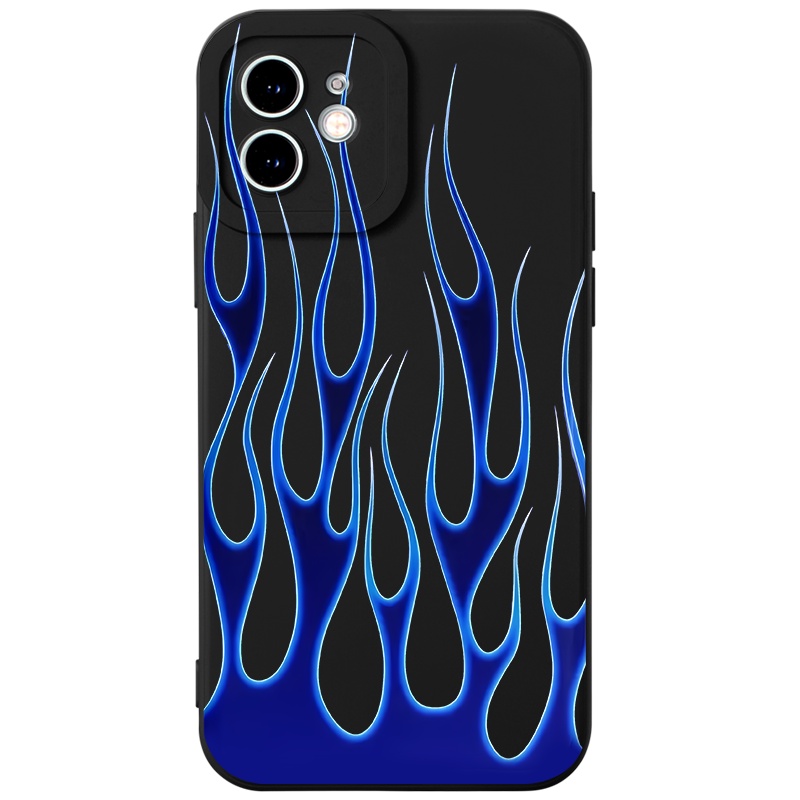 Ốp lưng JURSUE mềm chống bẩn hình độc lạ đen Cho iPhone 14 13 12 11 Pro Max SE 2020 X XR XS 8 7 ip 6S 6 Plus Y2386