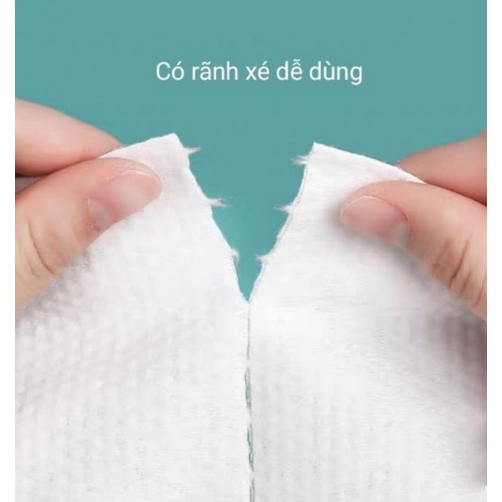 Khăn khô đa năng dùng 1 Lần Hatsu, khăn lau mặt dùng 1 lần, khăn mặt lau khô, lau ướt, bông tẩy trang