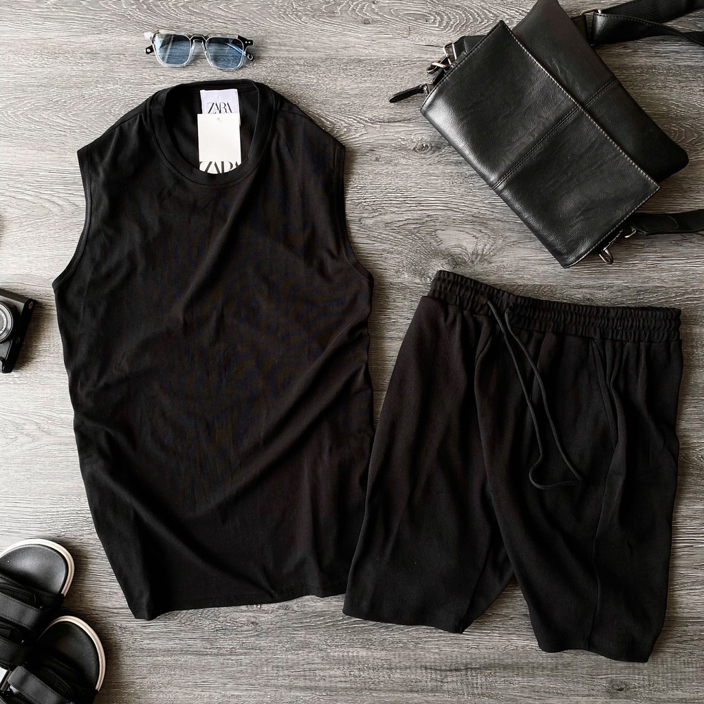 [Mã SKAMA06 giảm 8% TỐI ĐA 50K đơn250K] Set áo tank top Z.ra . set áo cotton nam nữ unisex , MSW Town | BigBuy360 - bigbuy360.vn