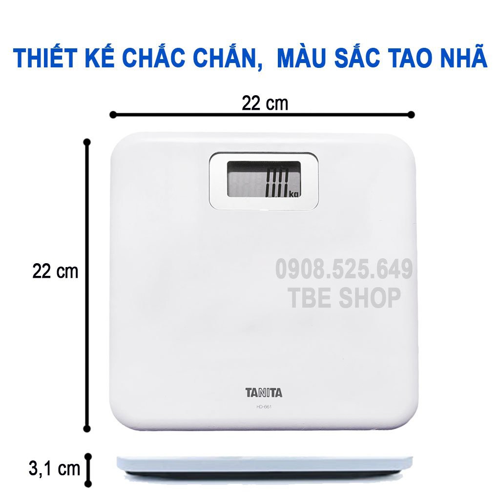 Cân Sức Khỏe Điện Tử Tanita 150kg Siêu Bền &amp; Chính Xác Cao ( Bảo Hành 1 Năm ) TBE Shop