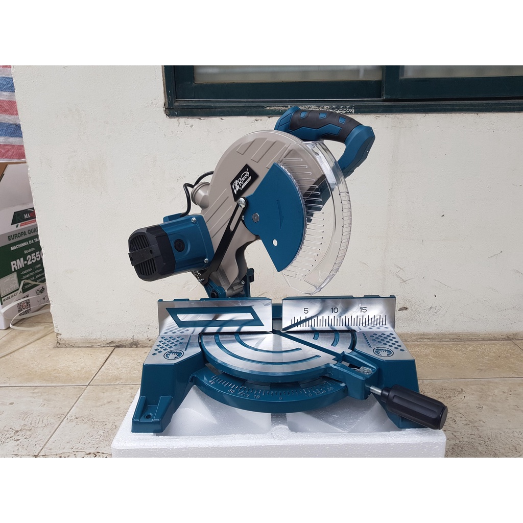 Máy Căt Nhôm ROMANNOL RM9255CR, Motor dây curoa, Công suất 1750W, Lưỡi 255mm, Máy cắt góc đa năng...
