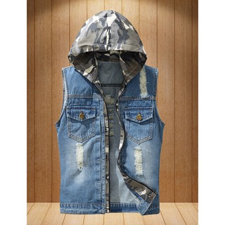 Áo Khoác Denim Sát Nách Cho Nam