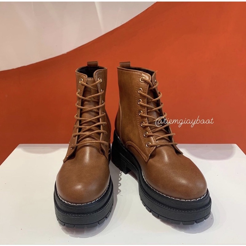 Boot Đế Cao Cheer Boot CC07, Bốt Đế Cao 7cm Ôm Chân Siêu Xinh Full Box - Tiệm Giày Boot