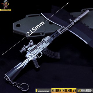 Mô hình AKM Silencer Groly - Phụ kiện mô hình PUBG