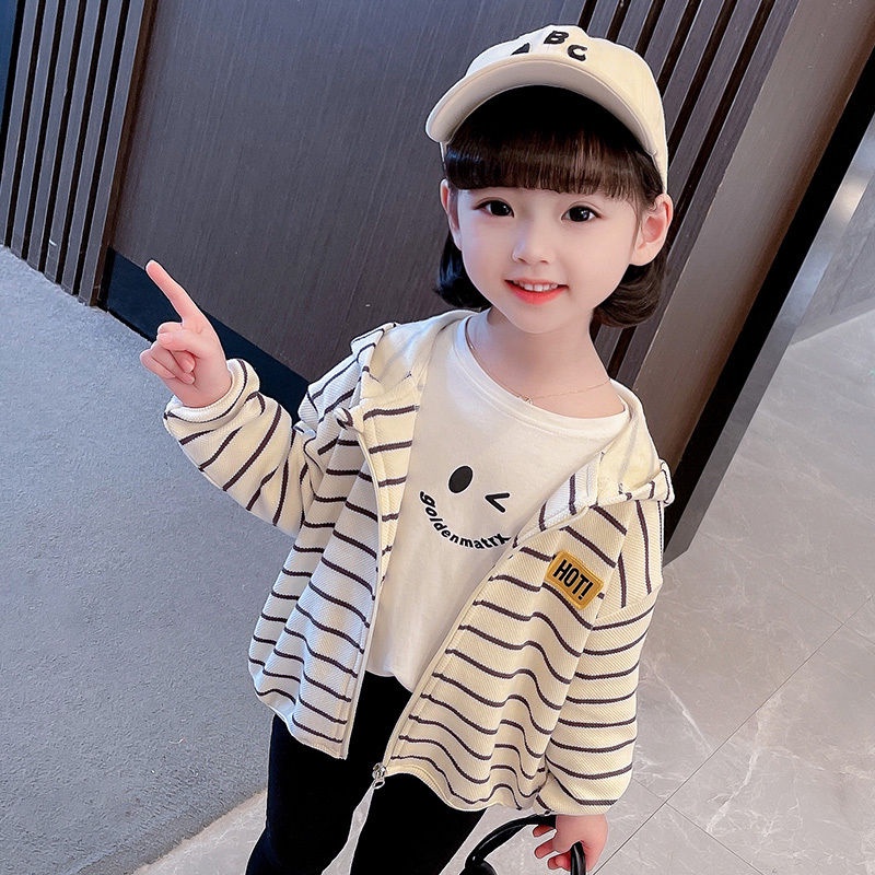 Áo Khoác Cardigan Có Nón Phong Cách Mới 2022 Cho Bé Gái