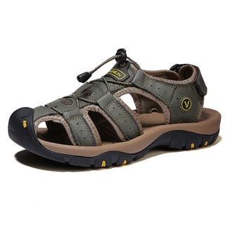 Giày sandal rọ big size nam xuất khẩu da thật 44 45 46 47 48 - 44up.sd.02xl