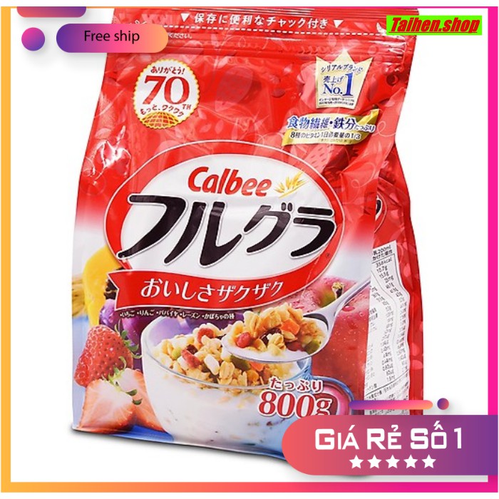 Ngũ cốc Calbee 750g Nhật Bản