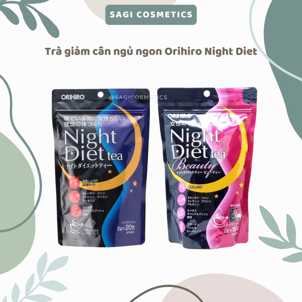 Trà Hỗ Trợ Giảm Cân Ban Đêm Orihiro Night Diet Tea