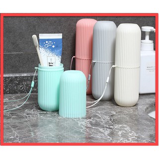 Cốc đựng bàn chải đánh răng du lịch nhựa lúa mạch an toàn