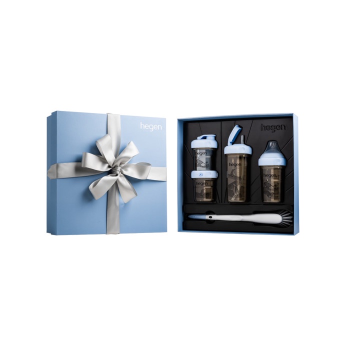 Bình sữa Hegen 150ml, 240ml 300ml cổ xanh blue - 𝗛𝗲𝗴𝗲𝗻 𝐖𝐨𝐧𝐝𝐞𝐫 𝐁𝐥𝐮𝐞 𝐂𝐨𝐥𝐥𝐞𝐜𝐭𝐢𝐨𝐧