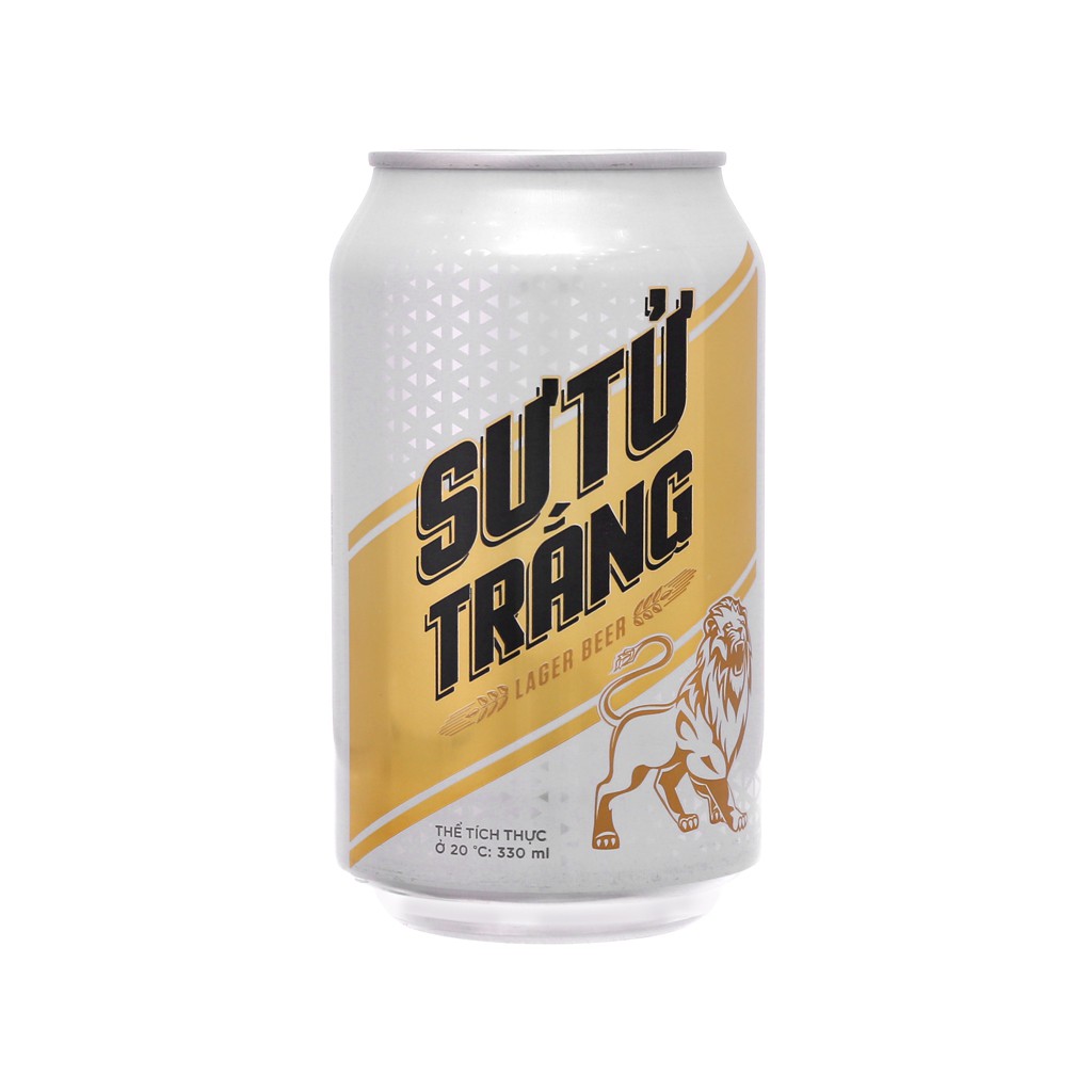 Bia Sư Tử Trắng - Thùng 24 lon x 330ml