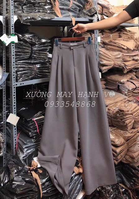 QUẦN SUÔNG DÁNG DÀI 100cm PHONG CÁCH HÀN QUỐC CHẤT TUYẾT MƯA KHÔNG XÙ LÔNG THỜI TRANG BANAMO FASHION QUẦN SỚ 100 935