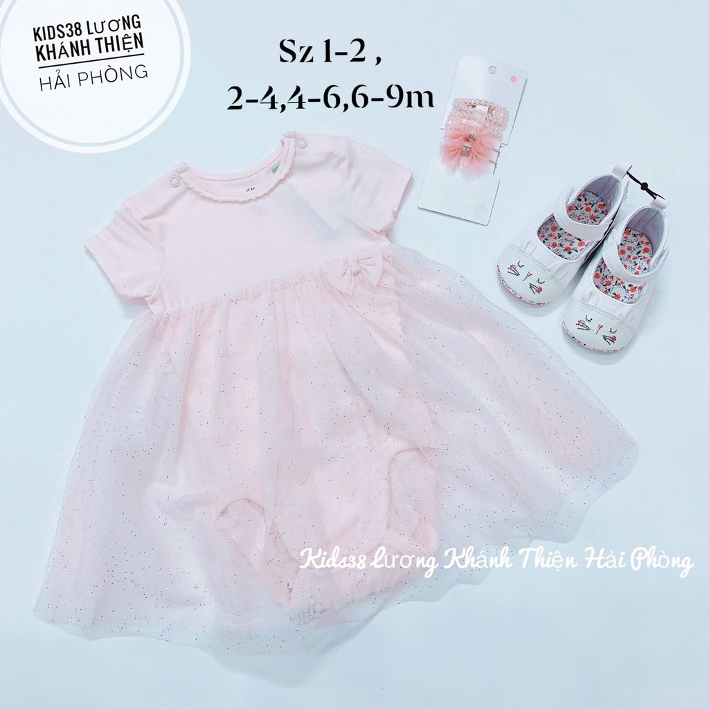 Váy xoè bodysuit HM H&M 4-6, 6-9m_hàng chính hãng Mỹ