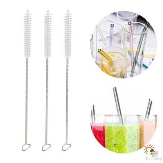Cọ rửa ly/ống hút bình nước bằng inox với lông cọ mềm mại