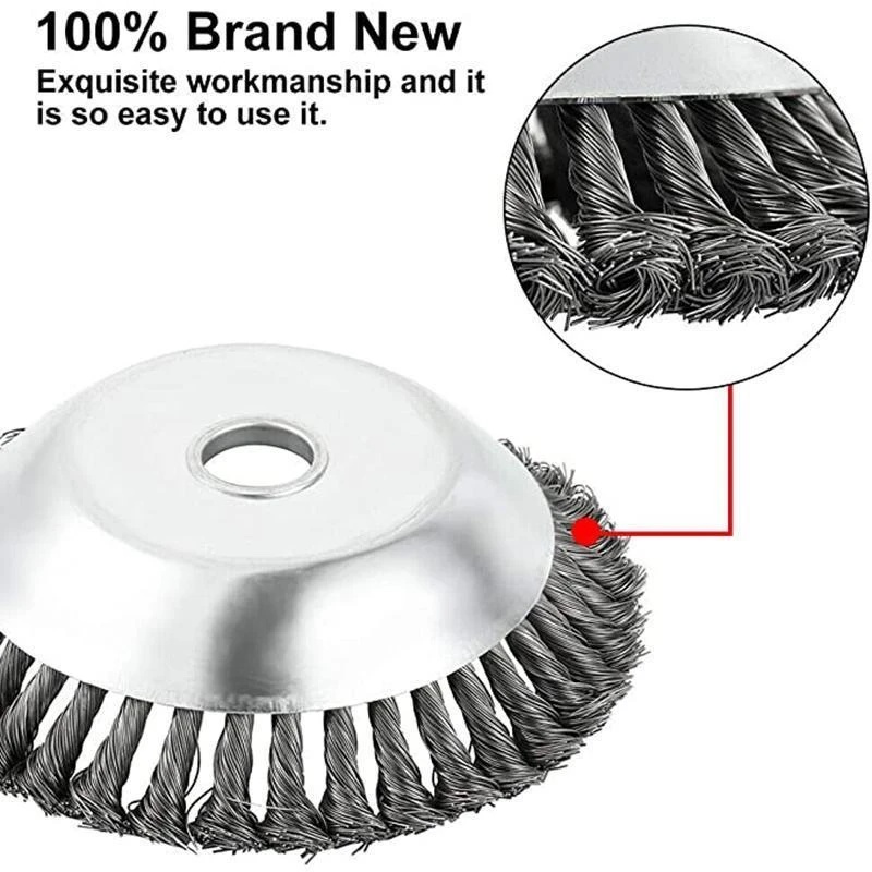 Đầu Cắt Cỏ Bằng Sợi Thép 150mm / 200mm Tiện Dụng Cho Sân Vườn