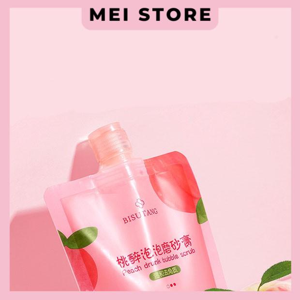 Tẩy Tế Bào Chết Đào Bisutang Peach Drunk Bubble Scrub