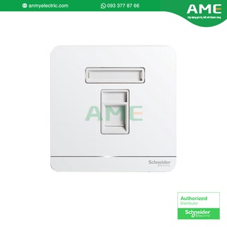 Ổ cắm mạng cat6 đơn màu trắng dòng avataron schneider_e8331rjs6_we_g19