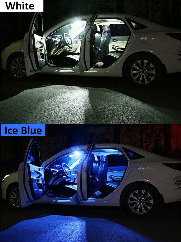 Bộ 9 Bóng Đèn led Ánh Sáng Trắng Cho mazda cx-5 cx5 2013 2014 2016 2017 2018 2019 Màu Xanh Dương